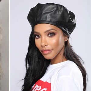 NWT Fashion Nova Leather Beret